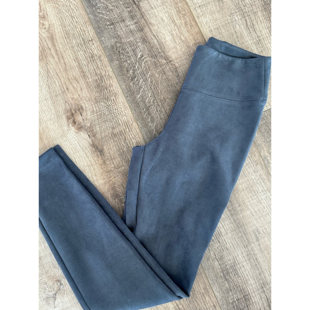 White House Black Market Runway Leggings Suede Size 6 Grey - Picture 10 of 10